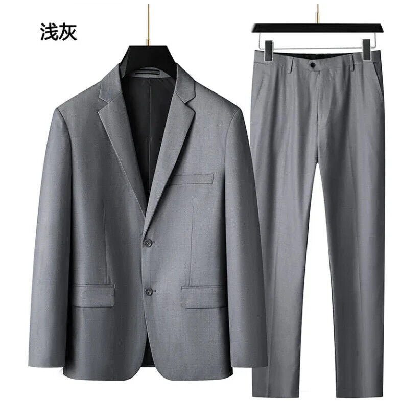 Men's Suit (suit + Vest + Trousers) Plus Fat Wedding Dress 3/2 Sets FourSeasons