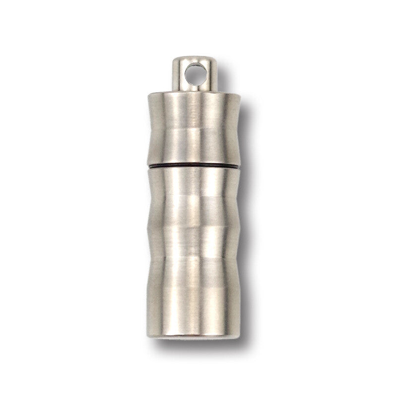 EDC Titanium Pill Case Container Portable Waterproof Box Keychain Pendant