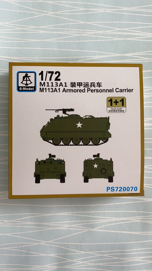 S-Model PS720070 1/72 M113A1 Armored Personnel Carrier 1+1 Plastic Model Kit