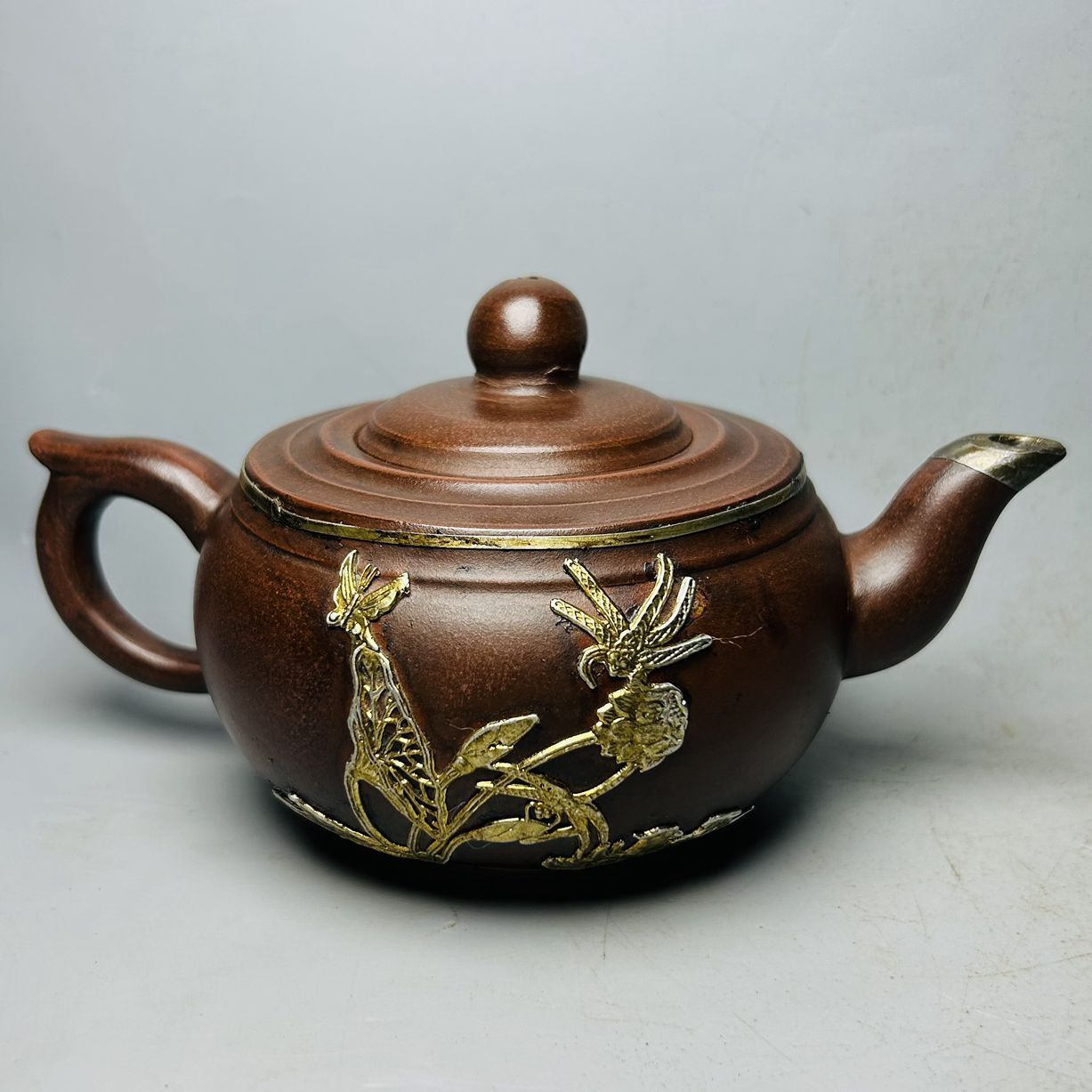 Vintage Chinese Yixing Purple Clay Teapot Zisha Ceremony Exquisite Tea Set Rare