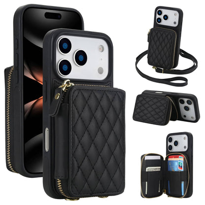 Crossbody Wallet Case for iPhone 17 Pro Max/Air/17 Pro/17 Zipper Handbag Purse