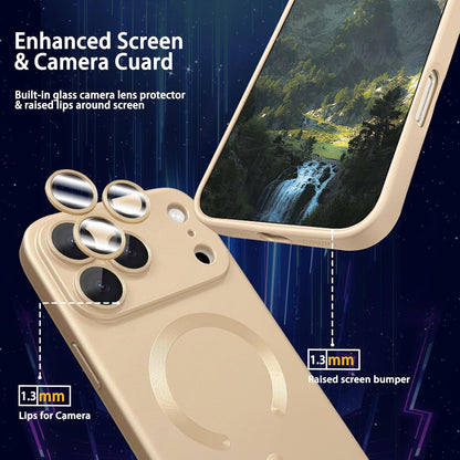 Magnetic for Iphone 17 Pro Max Case, with Camera Lens Protector, Compatible with