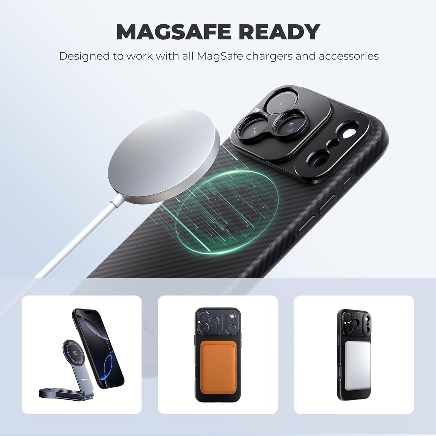 Pro Filmmaker Case for Phone 17 Pro Max - Magnetic Filter & 17Mm Lens Mount Blac