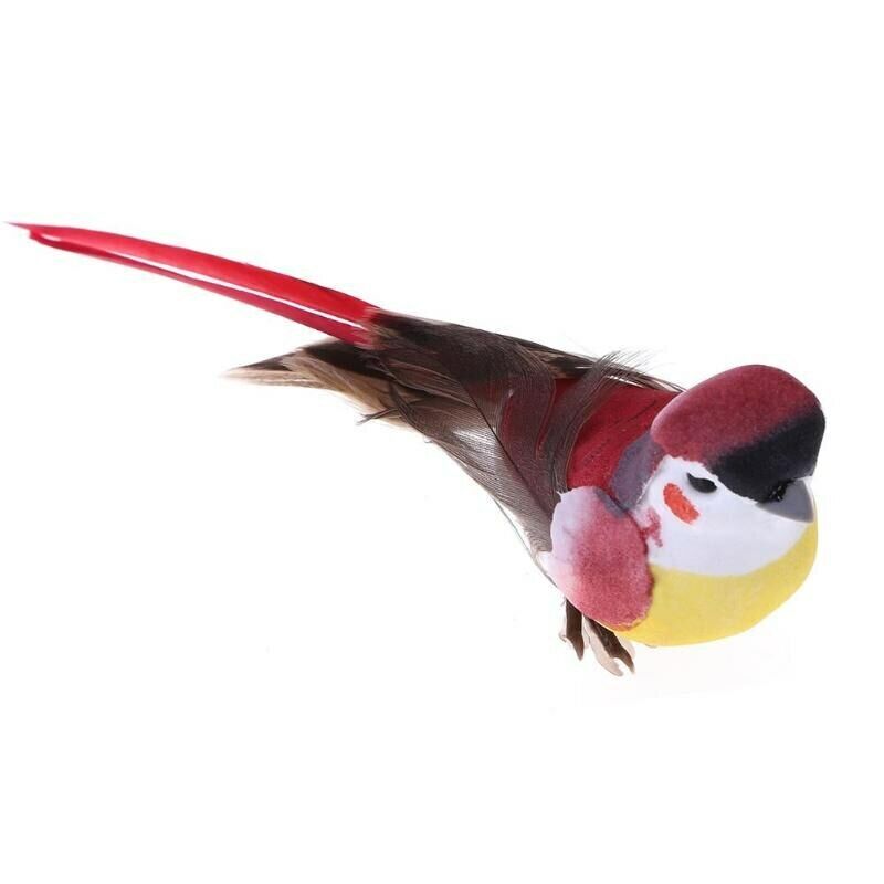 12Pcs Cute Simulation feather foam Bird Mini DIY Artificial Bird Home Decoration