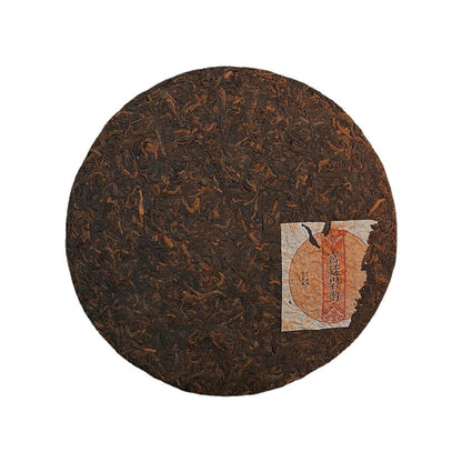357g Pu'er Tea Palace Rock Rhyme Pu'er Ripe Tea Cake Ration Tea 12.59oz