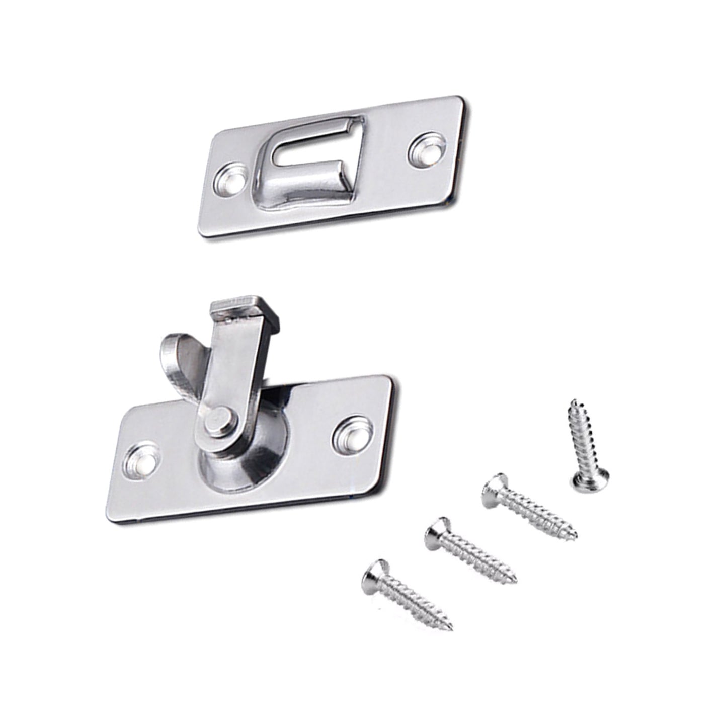 Durable 90 Degree Stainless Steel Latch Safety Right Angle Sliding Door Lock