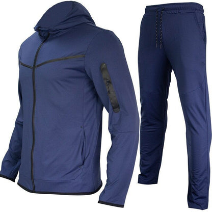 Hoodies Sweatpants 2Pieces Set Men Tracksuit Tops Joggers Pants Set Mens Suit