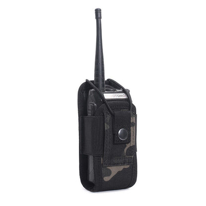 Tactical Molle Radio Walkie Talkie Pouch Waist Bag Holder Pocket Interphone Bag