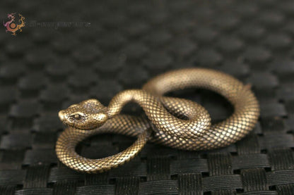 Art Rare Chinese old bronze handmade Snake Statue figure Tea Pet decoration