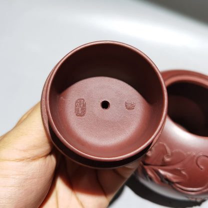 vintage chinese yixing purple clay teapot zisha ceremony exquisite teaware art