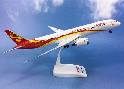 32CM 1:200 Risesoon Hainan Airlines Boeing 787-9 Airplane ABS Plastic Model