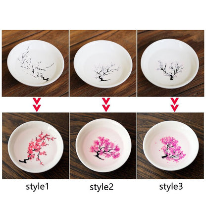 Magic Sakura Cup Japanese Cold Temperature Color Changing Tea Cup Flower Display