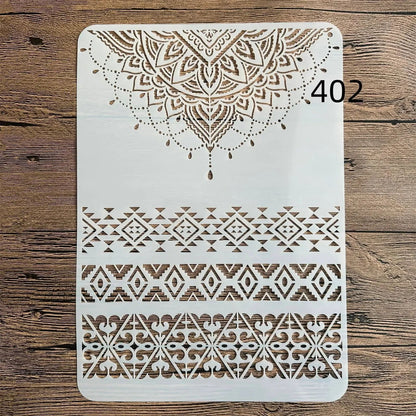 Wall Painting Stencils A4 Plastic Stamp Scrapbook Album Embossing Craft Template