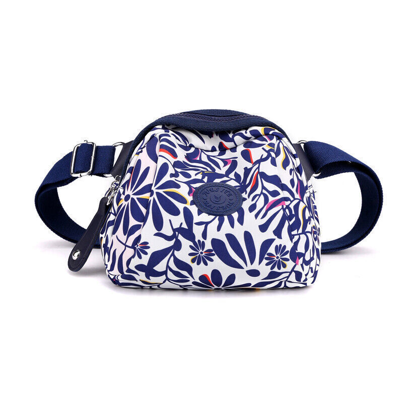 Women Shoulder Messenger printing Bag Nylon Oxford Lightweight Zipper