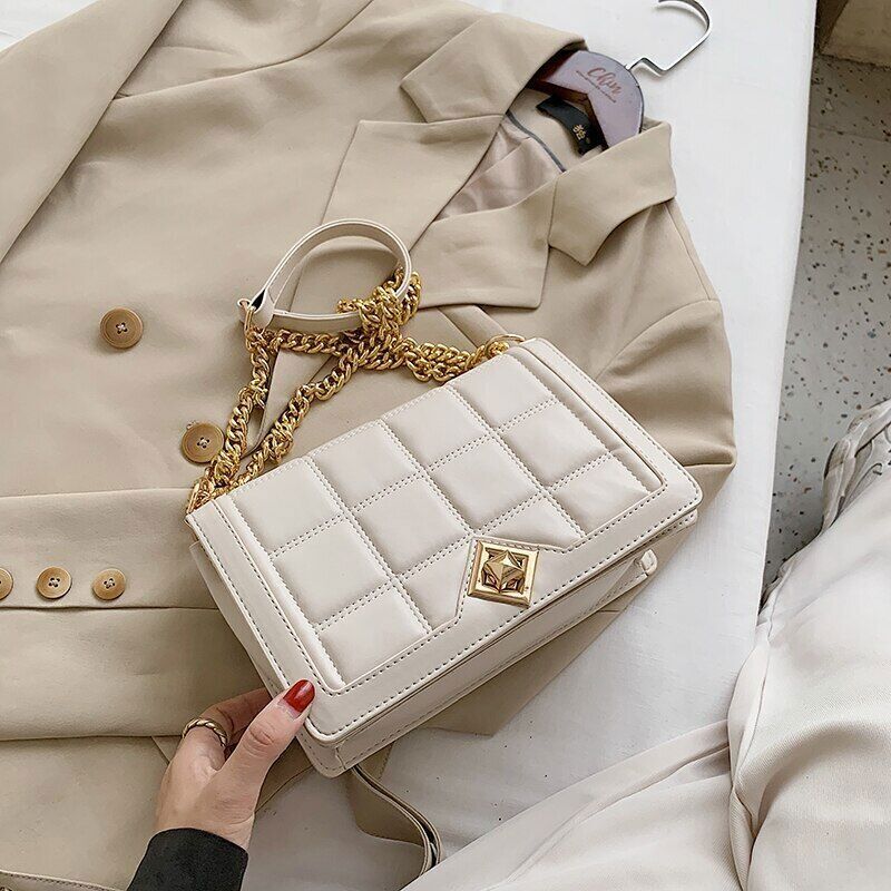 Bag PU Leather Women's Handbag Travel Chain Shoulder Messenger Bag