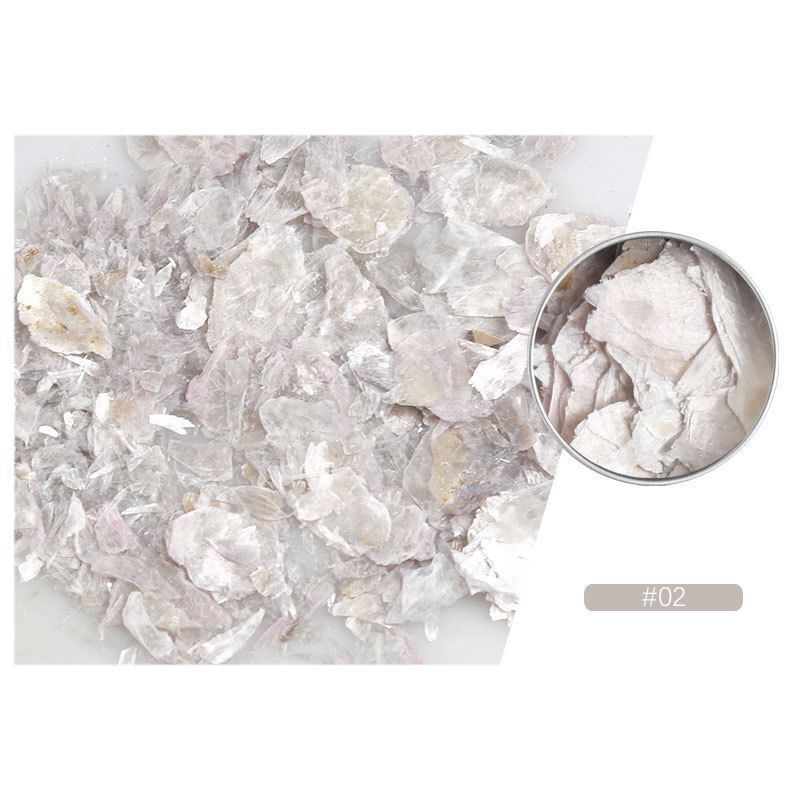 Nail Art Decoration Irregular Mica Sequins Marble Shell Flakes Glitter Slice DIY