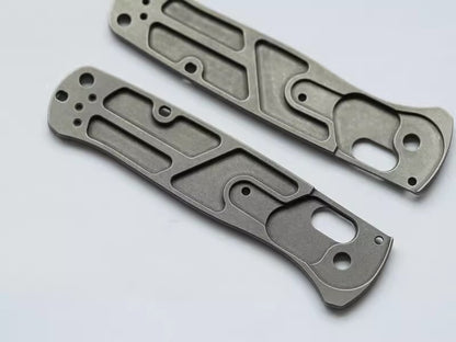 1 Pair Custom Made TC21 Titanium Alloy Handle Scales for Benchmade Bugout 535