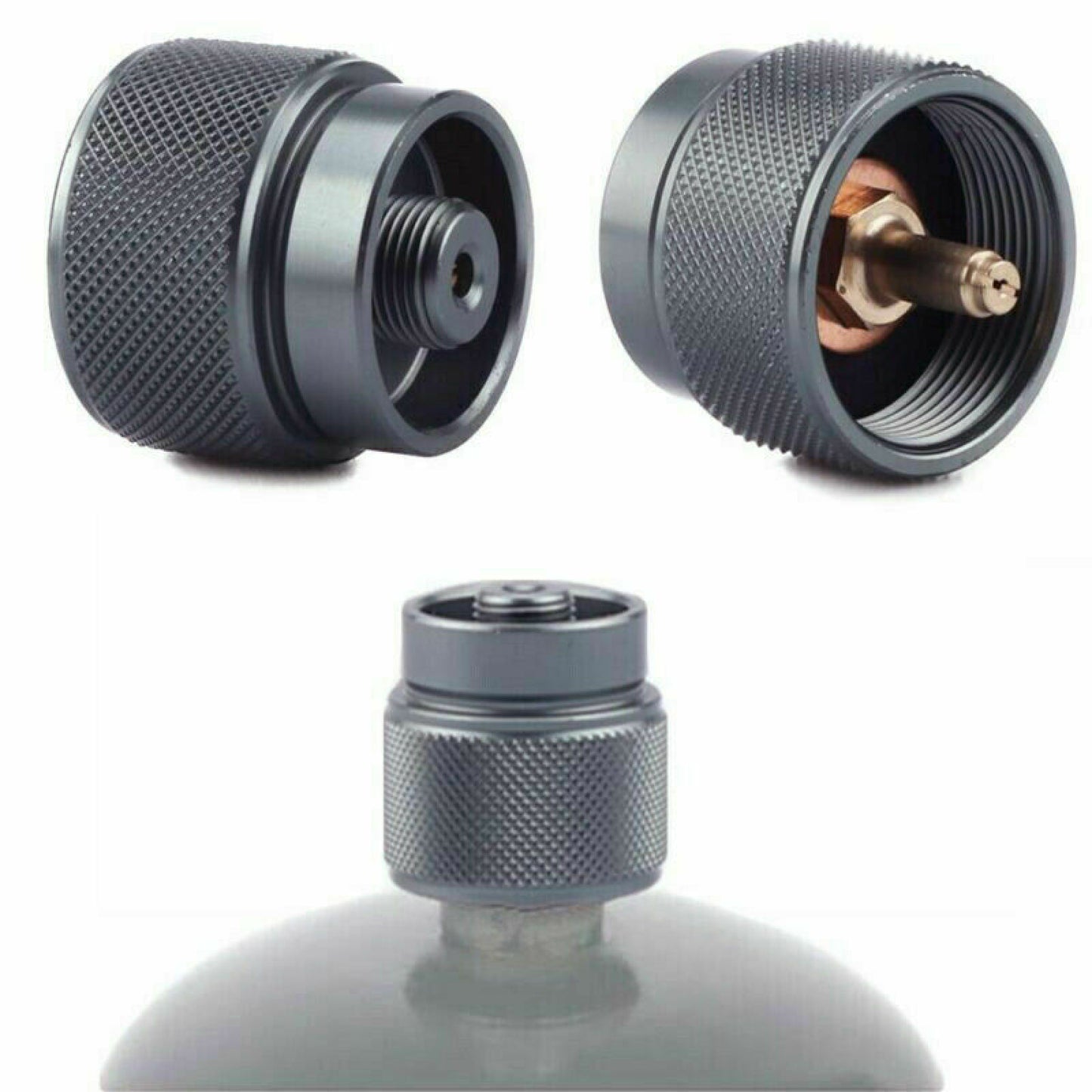 1 Lb Adapter Camping Propane Small Gas Tank Adapter Input Lindal Output Stove
