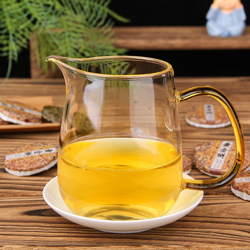 500g Raw Pu'er Yunnan Ancient Tree Golden Golden Loose Packed Mini Tea Cakes