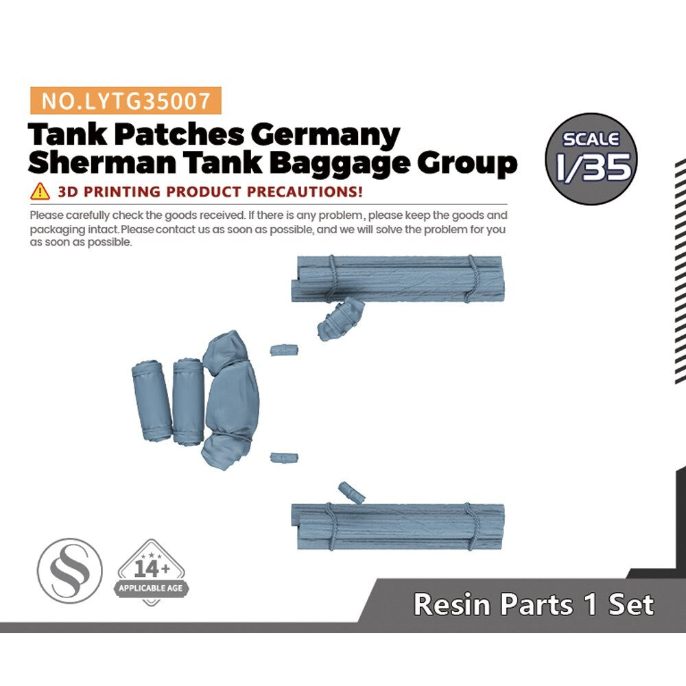 LYTG35007 1/35 Tank Patches Germany Sherman Tank Baggage Group