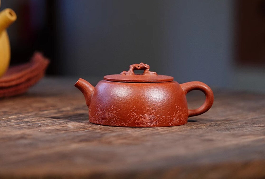 120cc chinese Yixing Handmade Zisha teapot JiangPo Clay ZhuJin Gongfu Hu Tea Pot