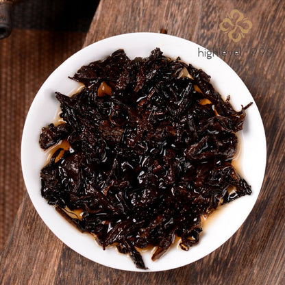 250g 2023 Ripe Puer Tea Brick Menghai High Mountain Arbor Jujube Aroma Tea