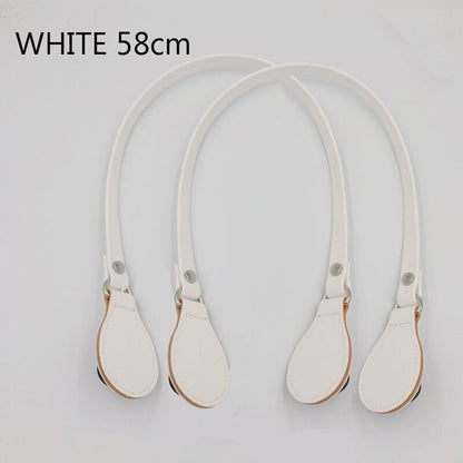Flat Handles Faux Leather Handle Removable Flowers Canvas Handbags Accessories