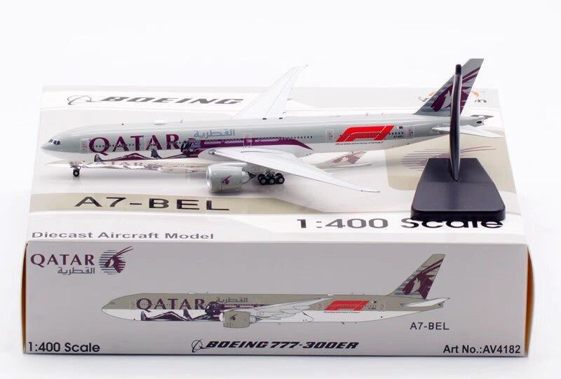 1:400 Aviation QATAR BOEING 777-300ER Passenger Aircraft Diecast Airplane Model