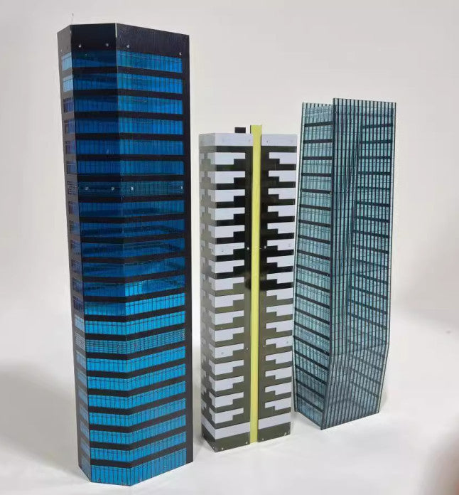 1/350 Building Model City Street View House Scene Display Model
