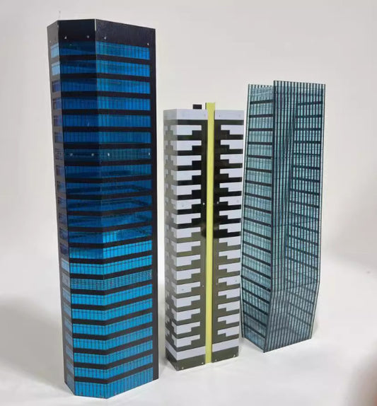 1/350 Building Model City Street View House Scene Display Model