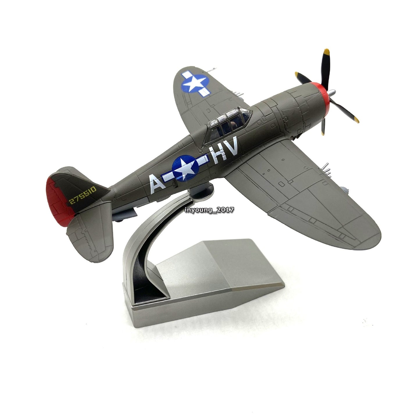 1/72 WWII P-47 Thunderbolt Fighter Airplane Model Diecast Military Plane Model