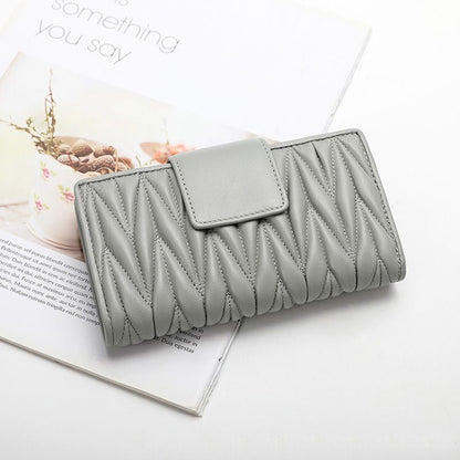 Genuine Leather Wallet Long Large Handbag Zipper Multifunctional 16*10*3 CM 1 PC