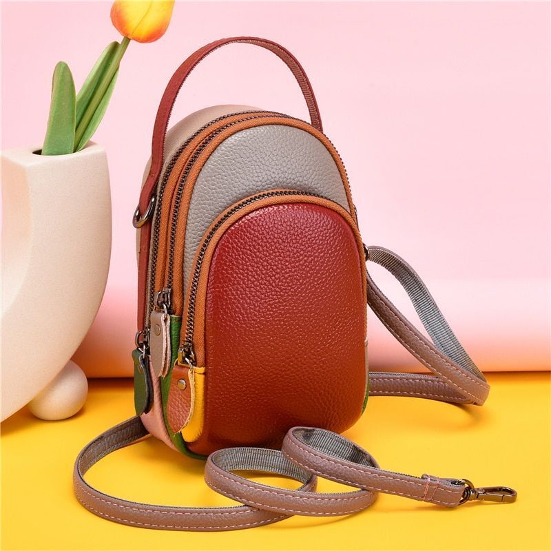Handbag Genuine Leather Shoulder Bag Luxury Messenger Bag Phone Wallet Crossbody