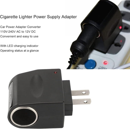 100-240V AC To 12V DC Car Cigarette Lighter Socket Power Adapter Converter LOT