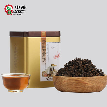 ChinaTea Brand Classic Y671 Yunnan Pu'er Tea Puer Ripe Tea Loose Tea 100g Tin