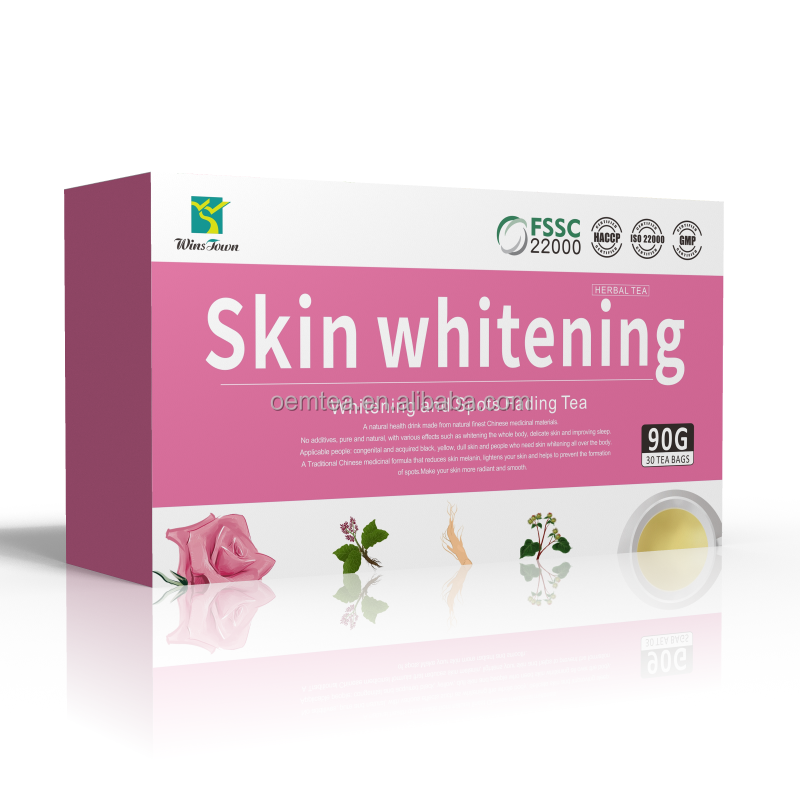 New Fashion skin whitening tea Collagen Rose and lemon 7days Beauty tea 3g*30