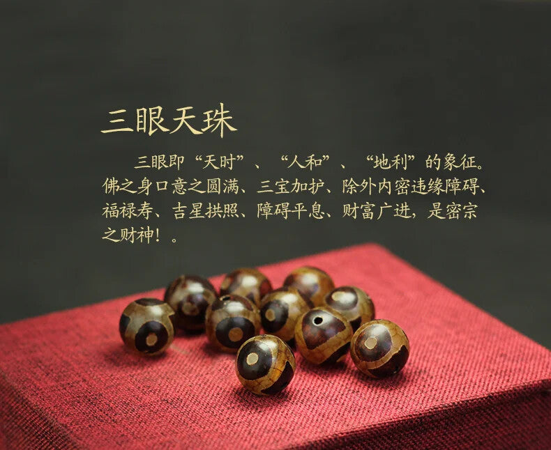 Ethnic Style Great Quality Nine and Three Eyes Natural Bracelet