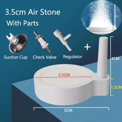 Aquarium Accessories 35 50 80mm Oxygen Aerator Increasing Air Bubble Stone Tools