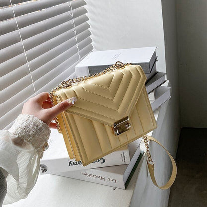Strip Chain Shoulder Crossbody Bag Women Ladies Bag Female Handbags