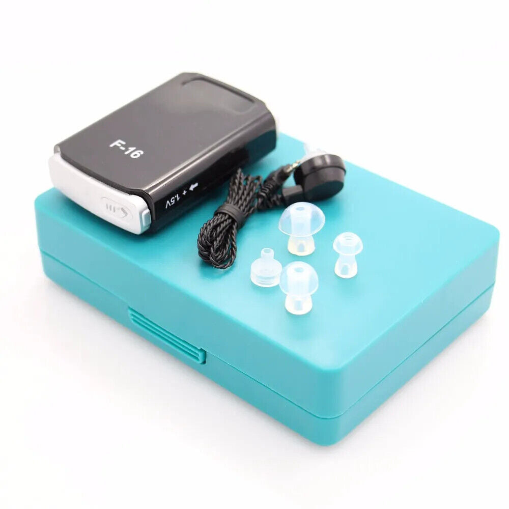 Aid AXON F-16 Pocket Hearing Personal Sound Amplifier Voice Low Noise Hearing