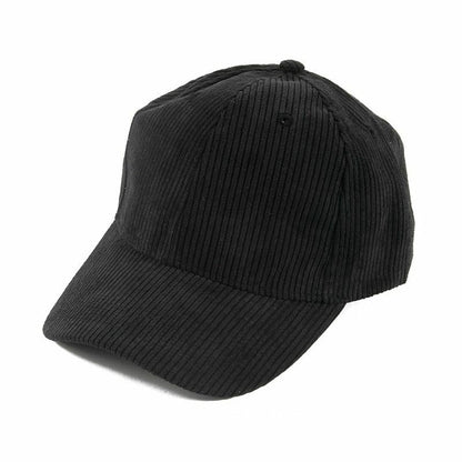 Baseball Caps Adjustable Black Beige Plain Color Corduroy Hats Women Mens Casual