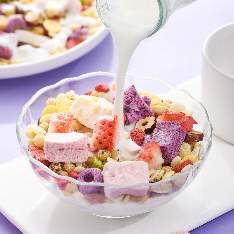 Baked Cereal Crispy Oatmeal - 400g Chia Seed Yogurt Cereal and Fruit Grains