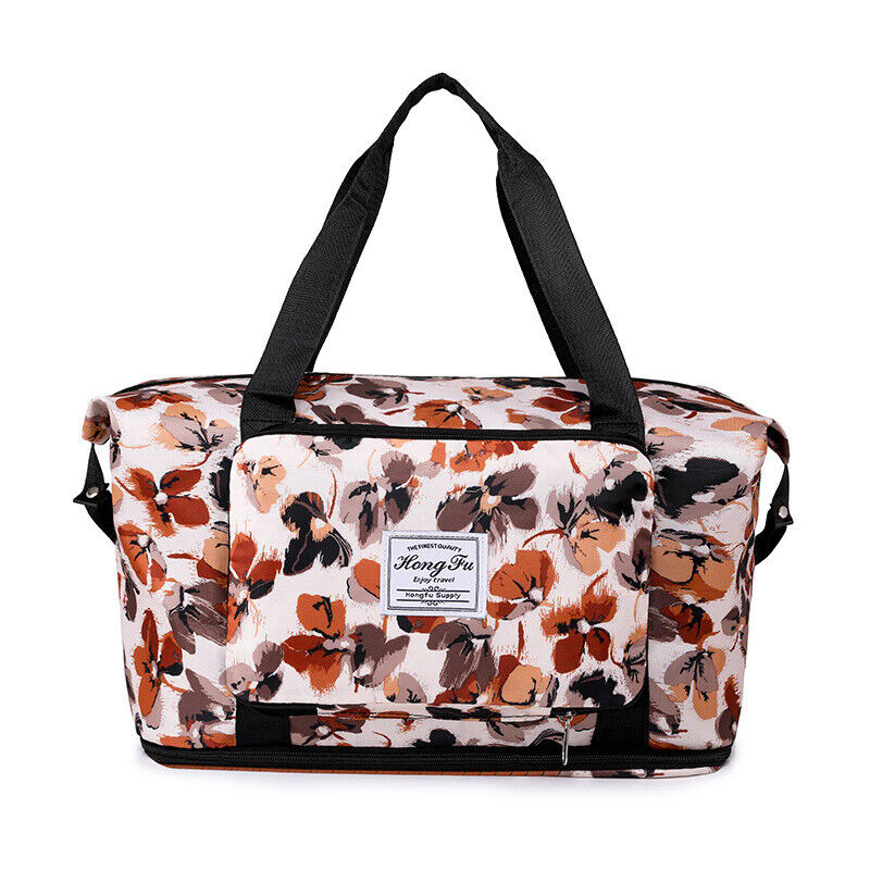 Printed Dry Wet Separation Gym Bag Extensible Waterproof Travel Sports Fitness