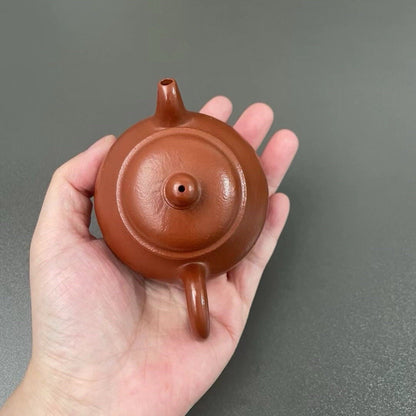 80cc Yixing Zisha Purple Clay Cusha Zhuni Handmade Tea Pot Small Duozhi Teapot