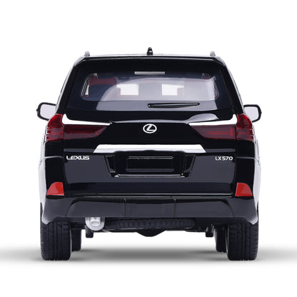 1:32 Diecast Lexus LX570 SUV Metal Car Model Toy Door Open Light Gift for Kids