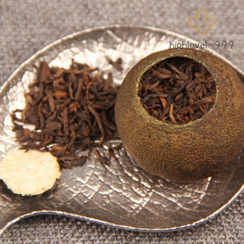 100g Ripe Pu'er Tea Xiaoqinggan Xinhui Chenpi Sun Dried Grade Scented Tea