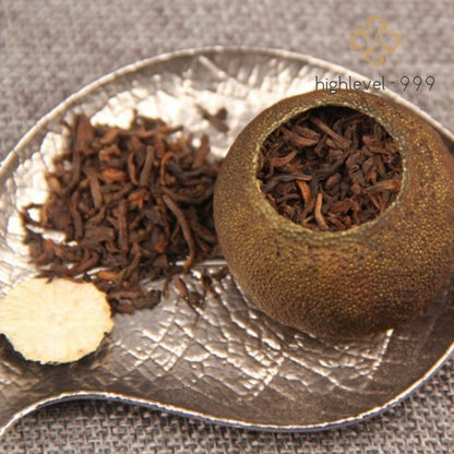 100g Ripe Pu'er Tea Xiaoqinggan Xinhui Chenpi Sun Dried Grade Scented Tea