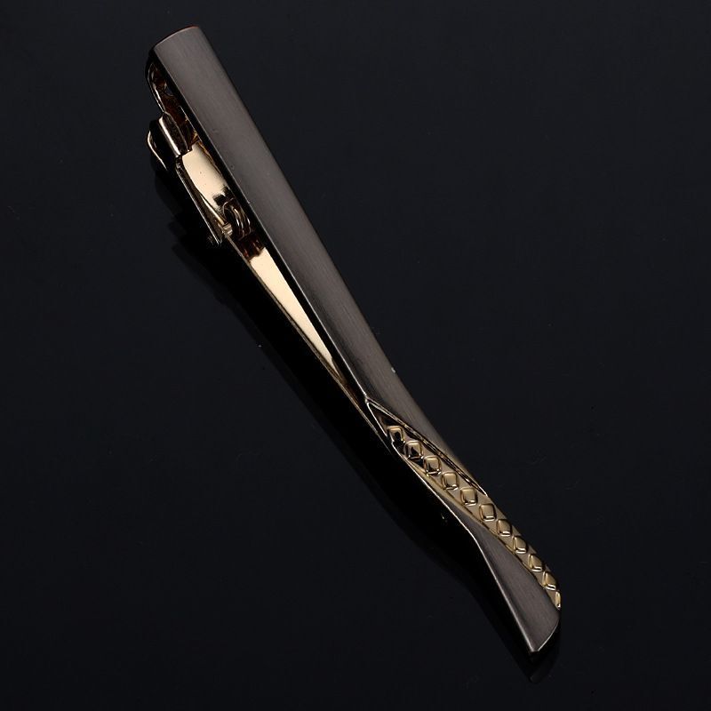 Men Business Necktie Clips 5.5cm Metal Ties Classic Simple Fashion Clasp Jewelry