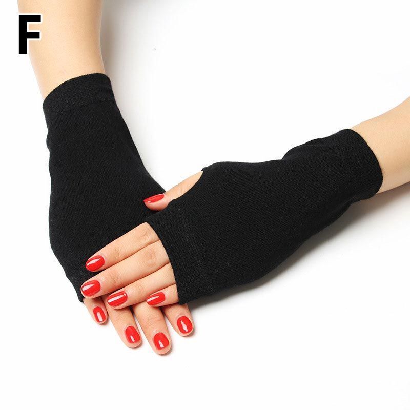 Women Fingerless Gloves Black Colour Half Finger Animals Pattern Rose Embroidery
