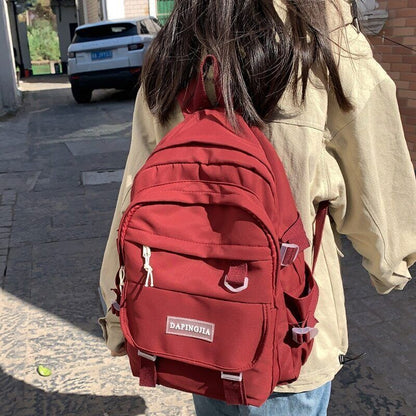 Female White Backpack Lady Backpack Book Girl Student Bag Women School Bags